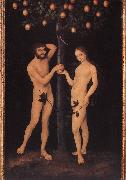 CRANACH, Lucas the Elder Adam and Eve 02 Sweden oil painting reproduction